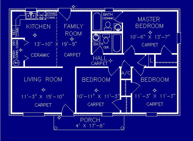 Chadwick floor plan by S.S. Steele Homes