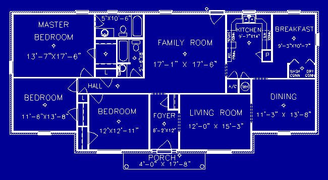 Fleetwood floor plan by S.S. Steele Homes