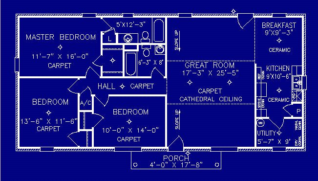 Hampton floor plan by S.S. Steele Homes