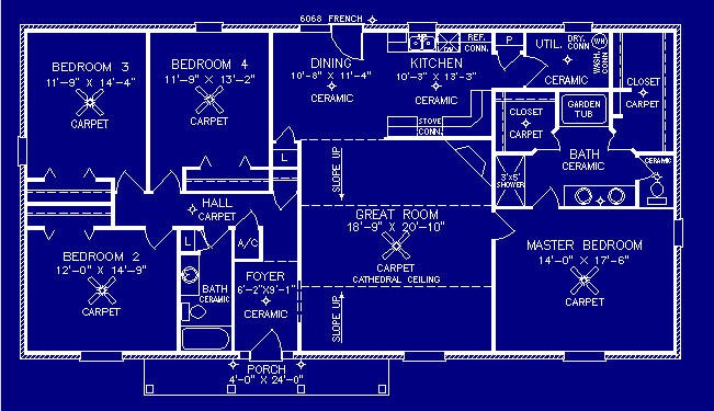 Kingston floor plan by S.S. Steele Homes