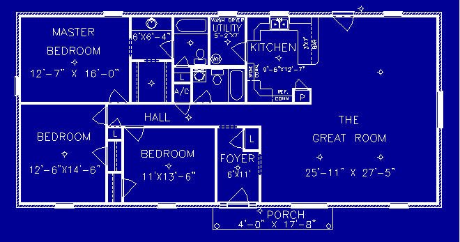 Lexington floor plan by S.S. Steele Homes